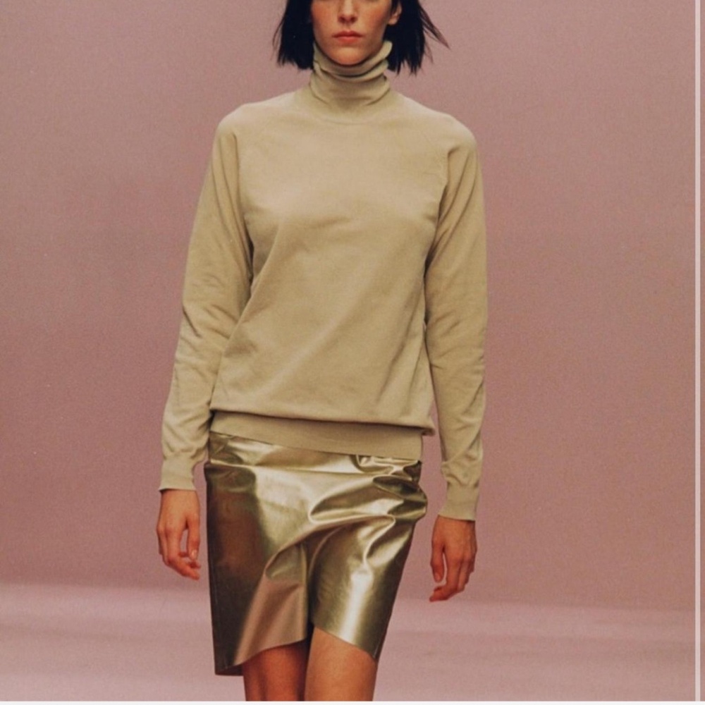 Gold Miu Miu Skirt